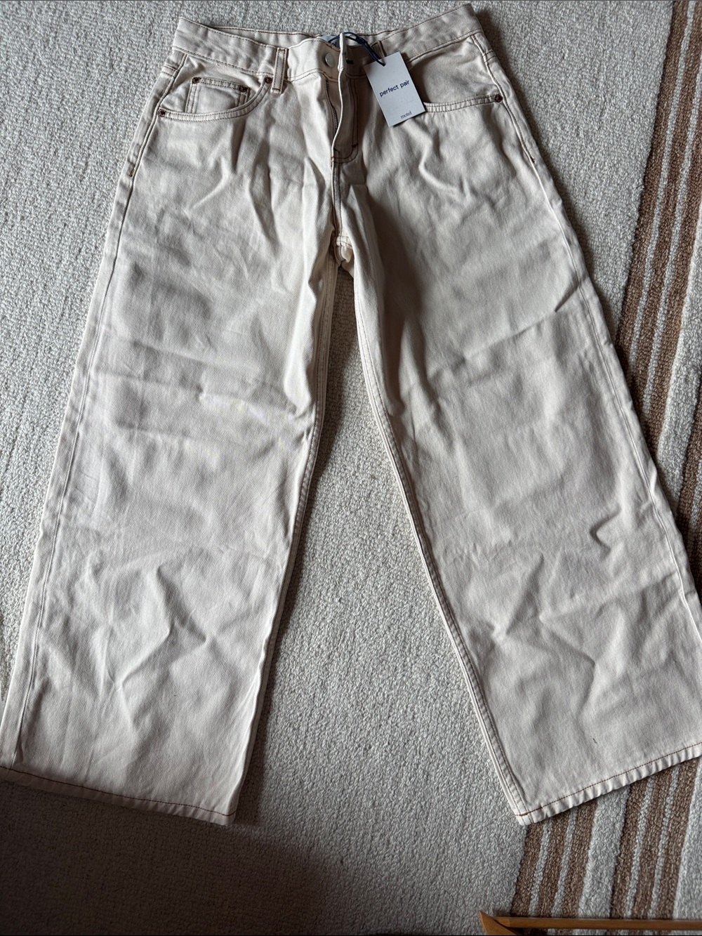 Women’s Wide-Leg Pants in Off-White Cream